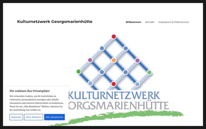 Screenshot of kulturnetzwerk-gmh.de
