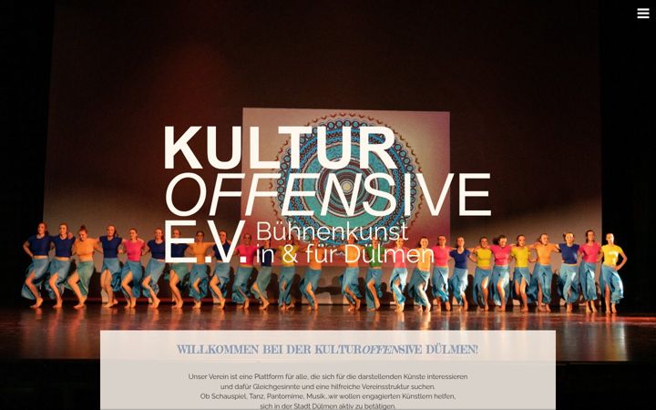 Screenshot of kulturoffensive-ev.de