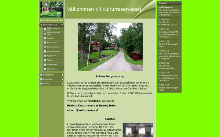 Screenshot of kulturreservat.se