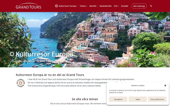 Screenshot of kulturresor-europa.se