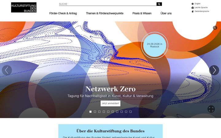 Ekrano kopija kulturstiftung-des-bundes.de