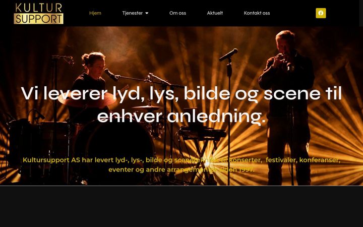Screenshot of kultursupport.no