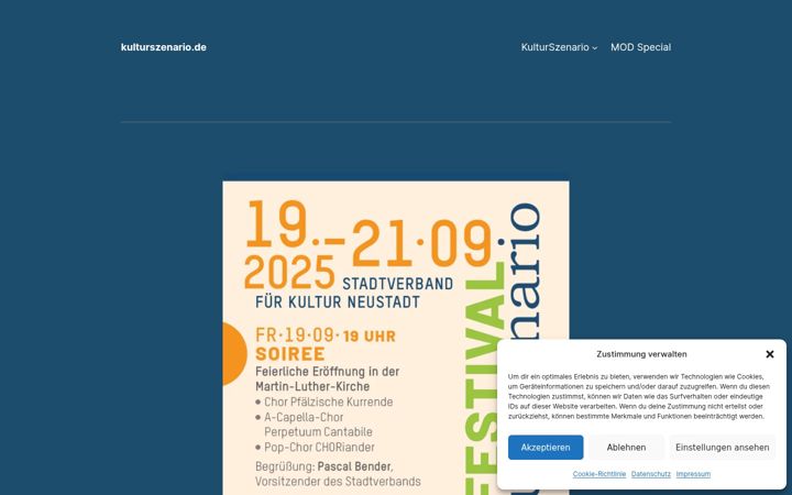 Screenshot of kulturszenario.de