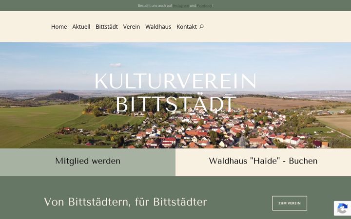 Screenshot of kulturverein-bittstaedt.de