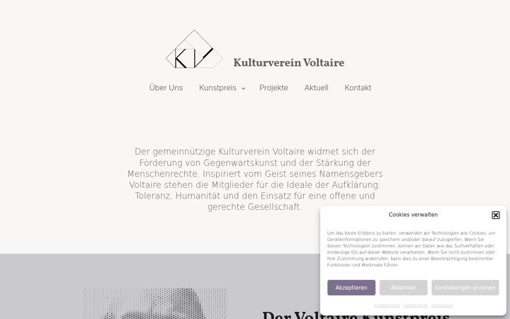 Screenshot of kulturverein-voltaire.at