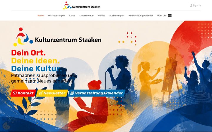 Screenshot of kulturzentrum-staaken.de