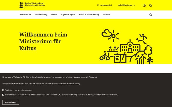 Screenshot of kultus-bw.de