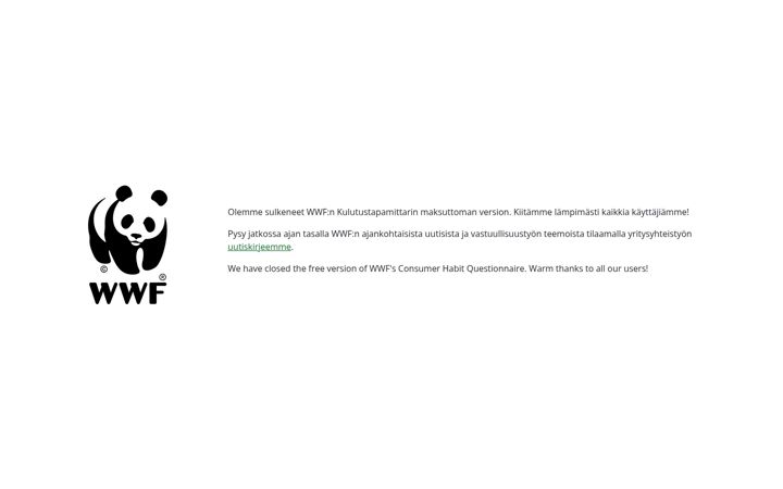 Screenshot of kulutustapamittari.fi