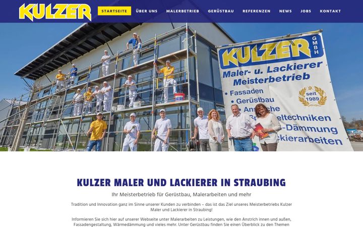 Screenshot of kulzer-maler.de