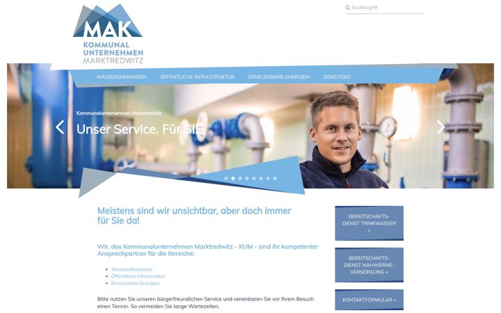 Screenshot of kum-mak.de