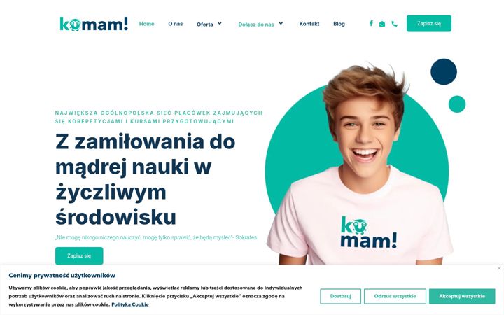 Screenshot of kumam.pl