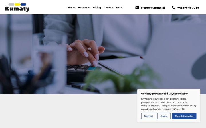 Screenshot of kumaty.pl