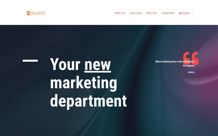 Screenshot of kumaux.com