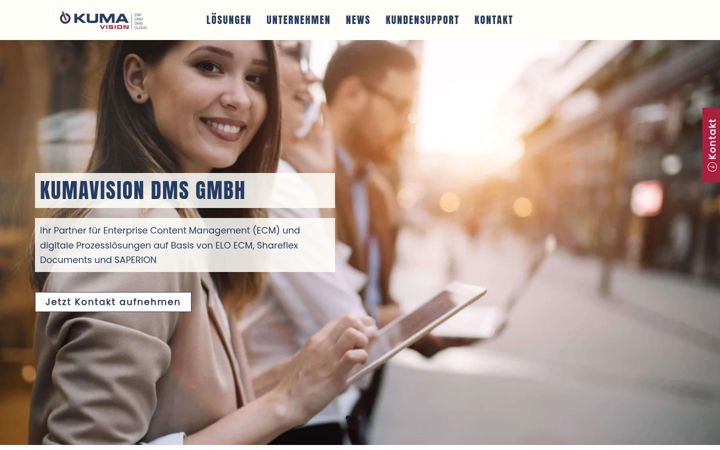 Screenshot of kumavision-dms.com