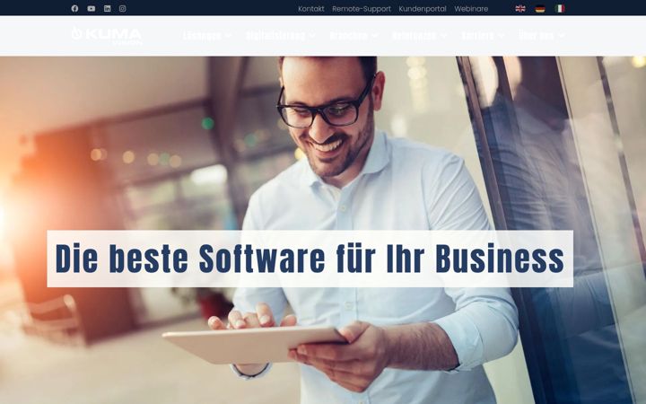Screenshot of kumavision.com