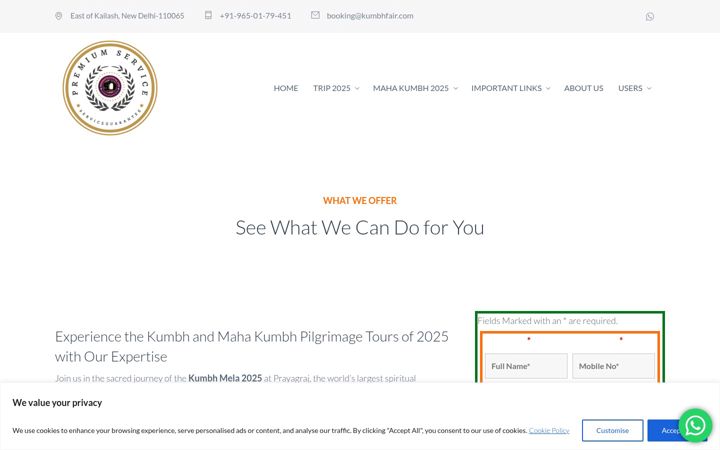 Screenshot of kumbhfair.com