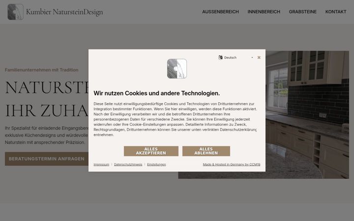 Screenshot of kumbier-natursteindesign.de