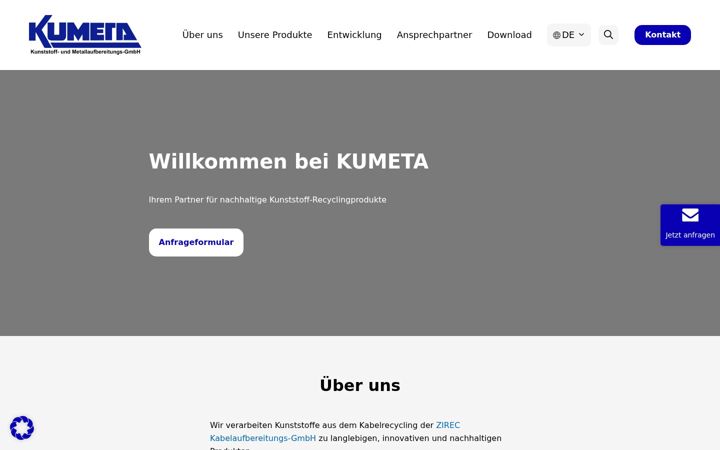 Screenshot of kumeta.com