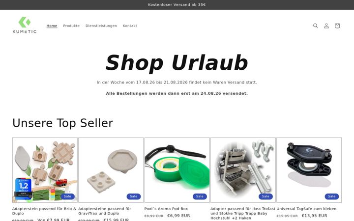 Screenshot of kumetic.de