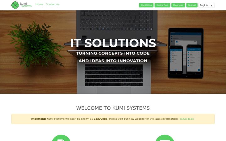 Screenshot of kumi.systems