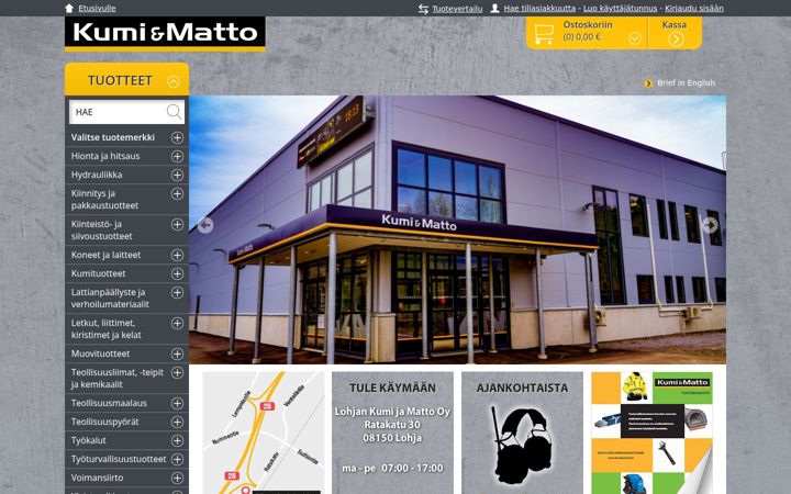 Screenshot of kumijamatto.fi