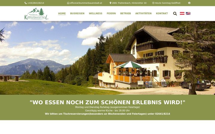 Screenshot of kummerbauerstadl.at