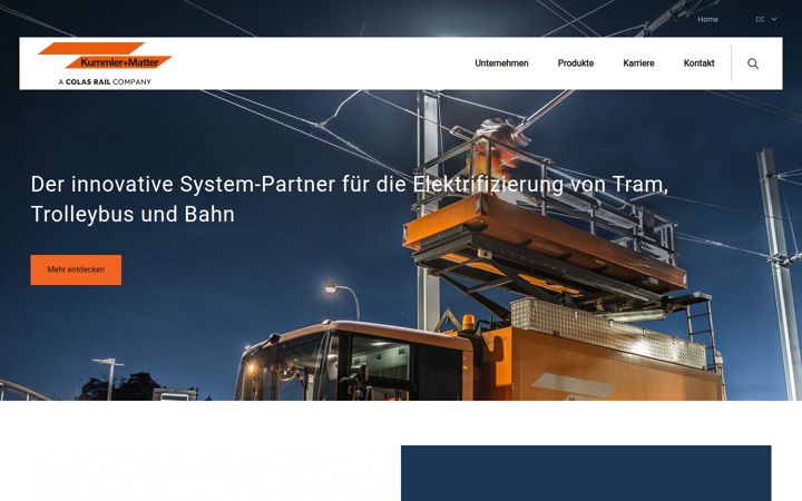 Screenshot of kummlermatter.ch