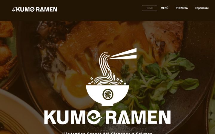 Screenshot of kumoramen.it