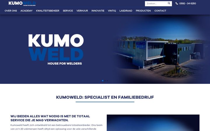 Screenshot of kumoweld.nl