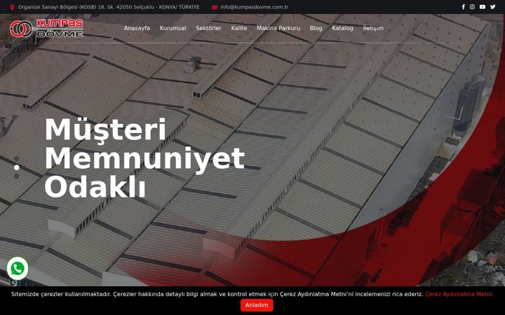 Screenshot of kumpasdovme.com.tr