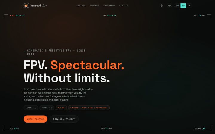 Screenshot of kumquad.de