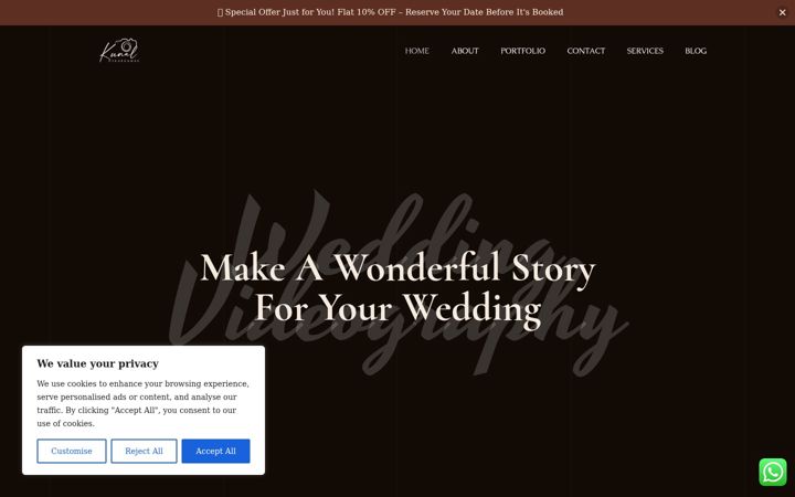 Screenshot of kunalcineframes.com