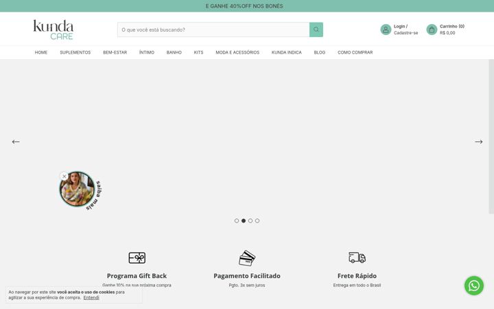 Screenshot of kundacare.com.br