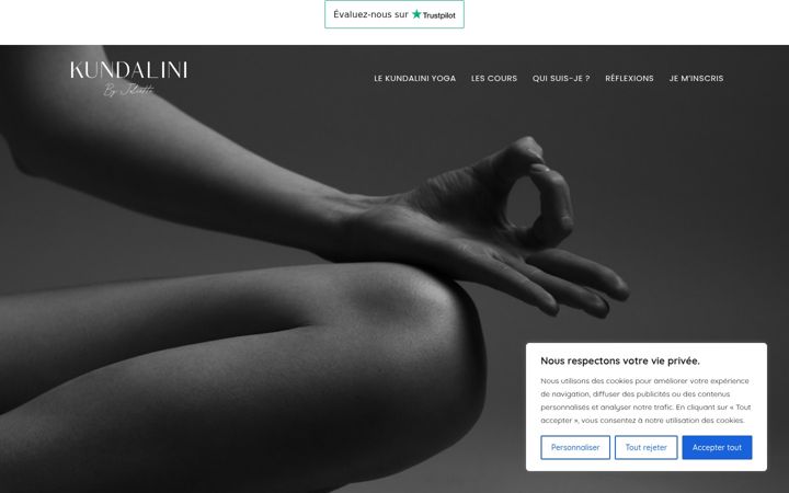 Screenshot of kundalinibyjuliette.fr