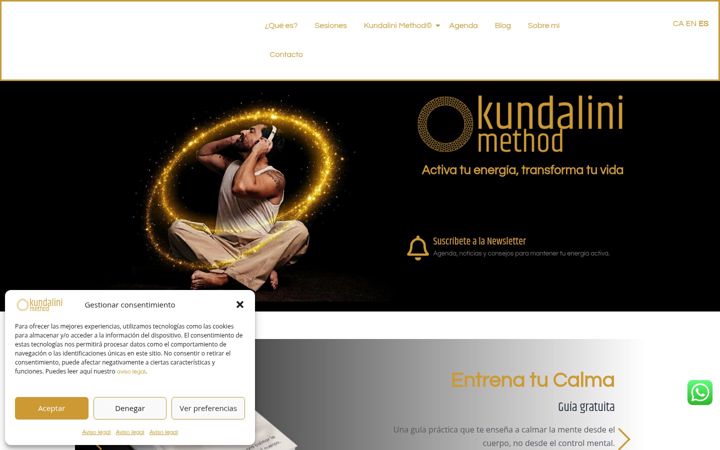 Screenshot di kundalinimethod.com