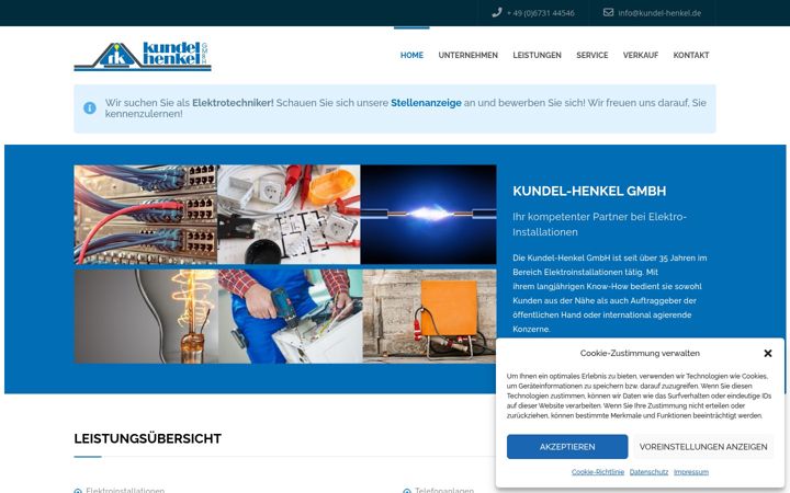 Screenshot of kundel-henkel.de