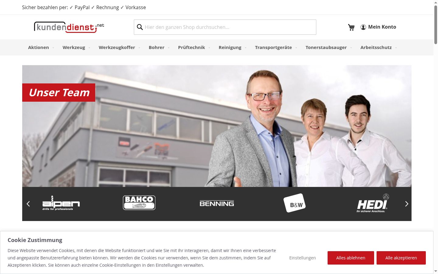 Screenshot tal-banner tal-kunsens muri qabel kwalunkwe interazzjoni
