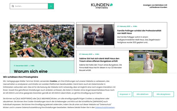Screenshot di kundeninterviews.com