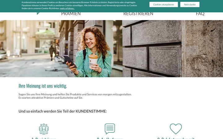 Screenshot di kundenstimme.com