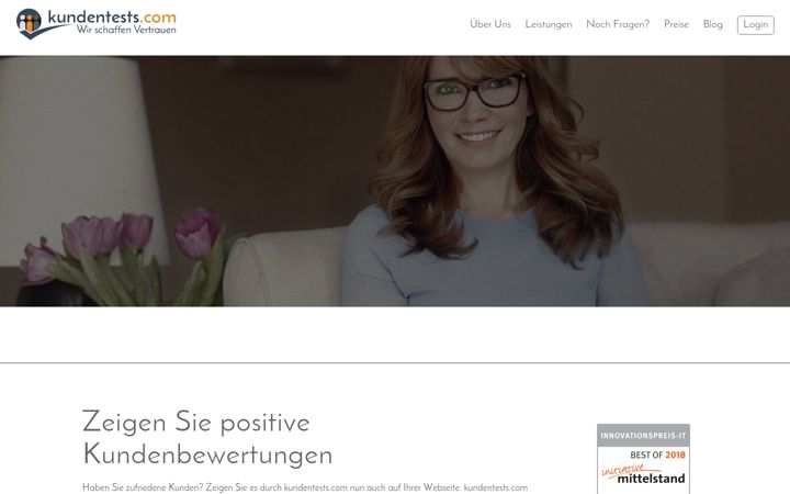 Screenshot di kundentests.com