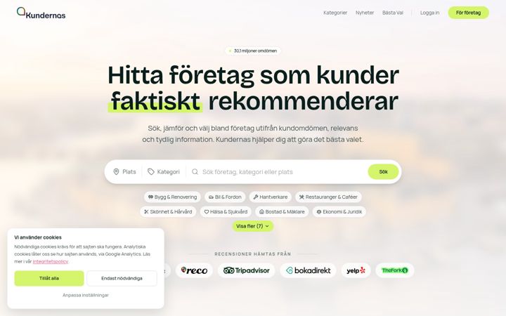 Screenshot of kundernas.se