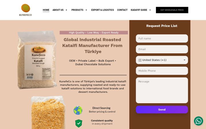 Screenshot of kunefeco.com