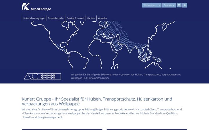 Screenshot of kunertgruppe.com