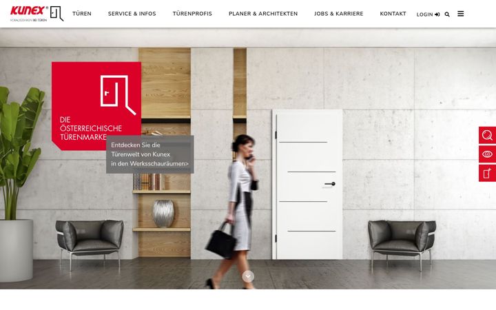 Screenshot of kunex.at