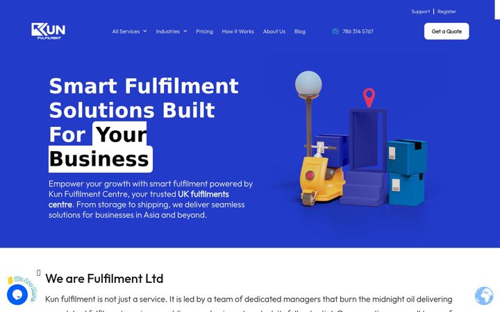 Ekraanipilt saidist kunfulfilment.com