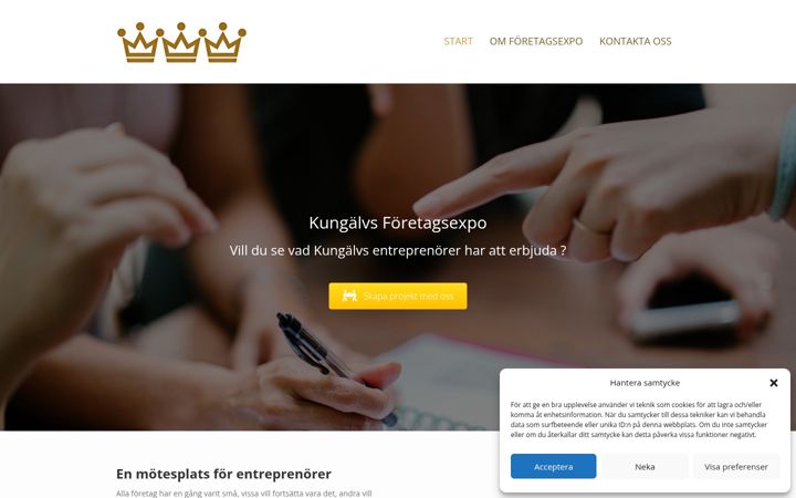 Screenshot of kungalvsexpo.se