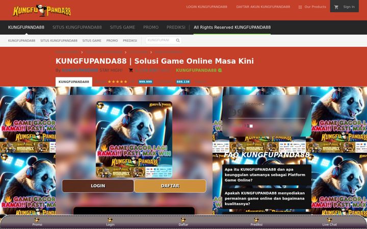 Screenshot of kungfupanda88pro.com