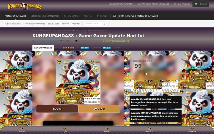 Screenshot of kungfupanda88situs.net