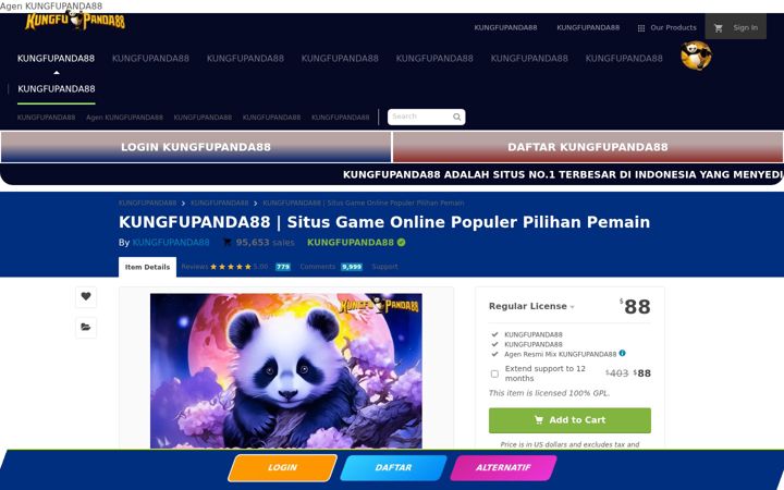 Screenshot of kungfupanda88slots.net