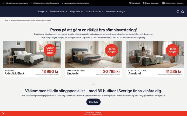 Screenshot of kungsangen.com